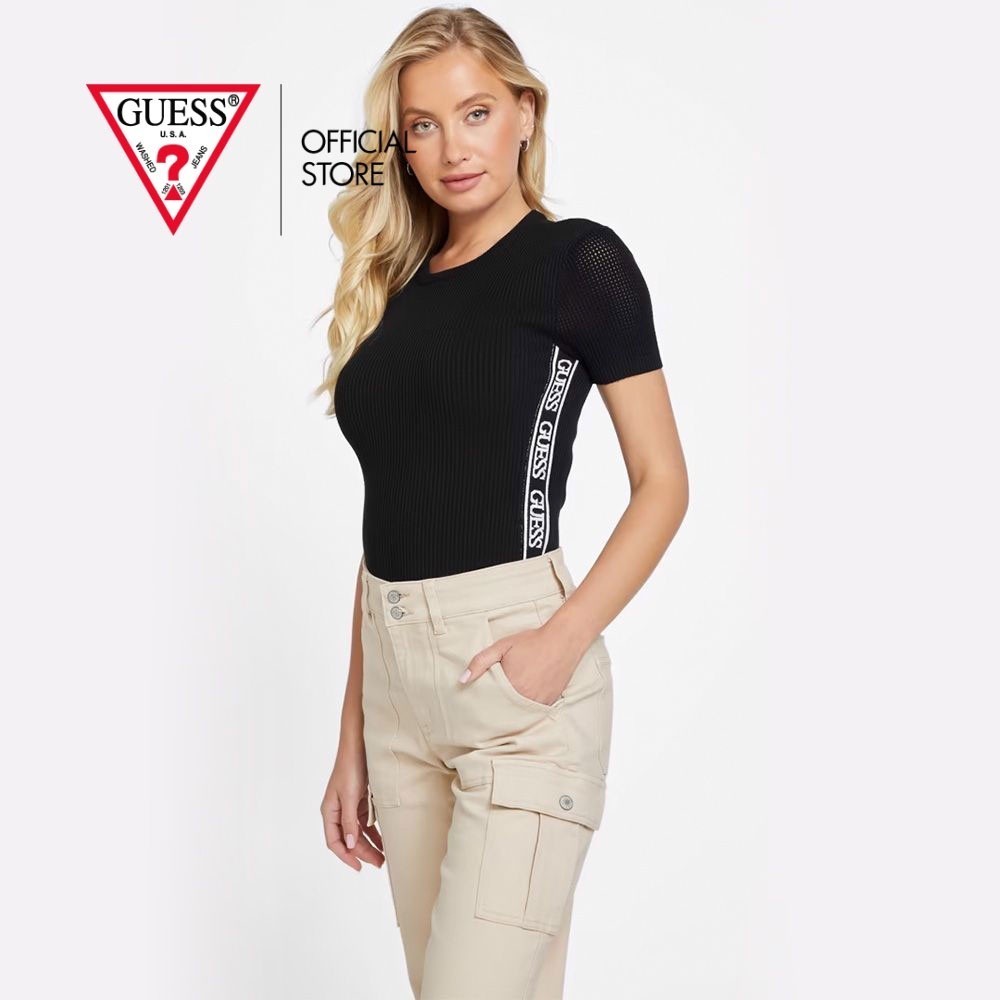 GUESS สเวตเตอร์ผู้หญิง รุ่น Q3BR05Z35R2 สีดำ