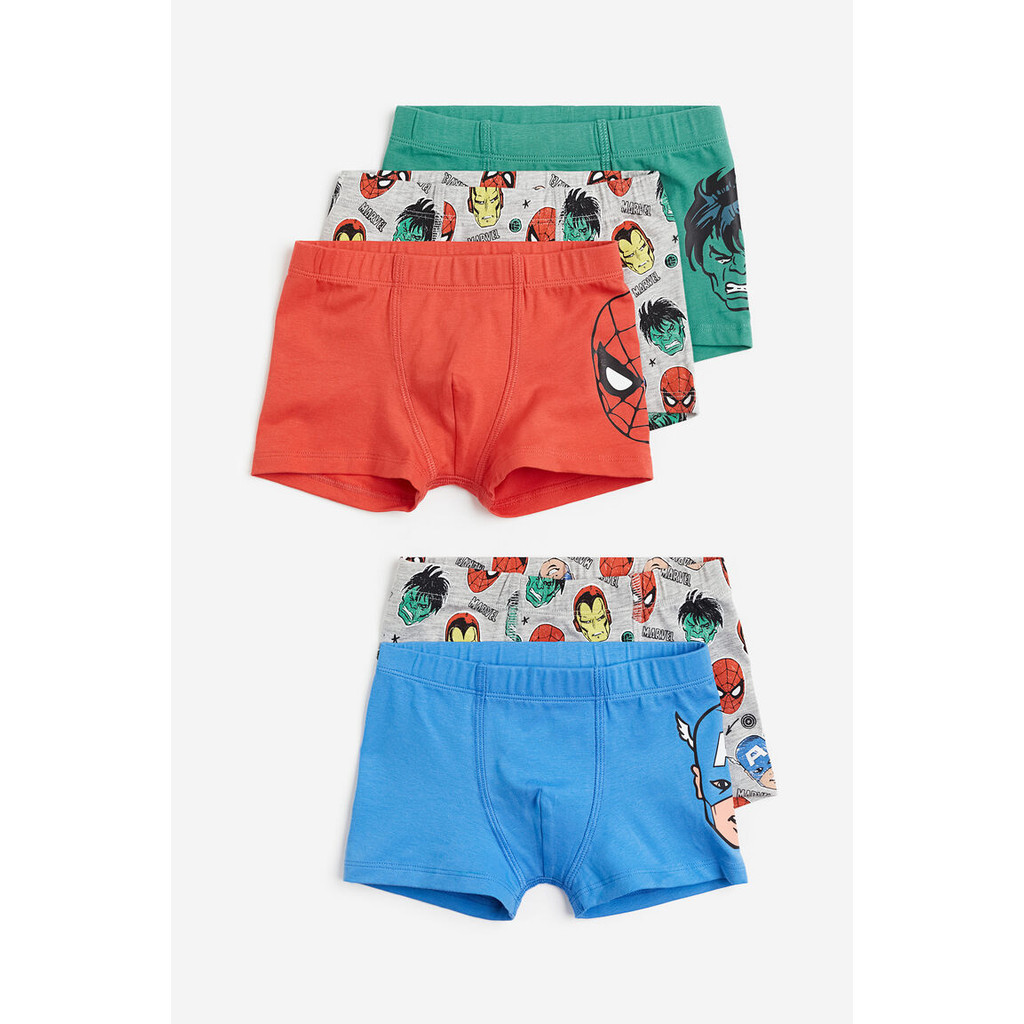 H&M(เอชแอนด์เอ็ม) กางเกงในบ็อกเซอร์แพ็ค 5 ตัว Boys 5-pack trunks 1133006_6
