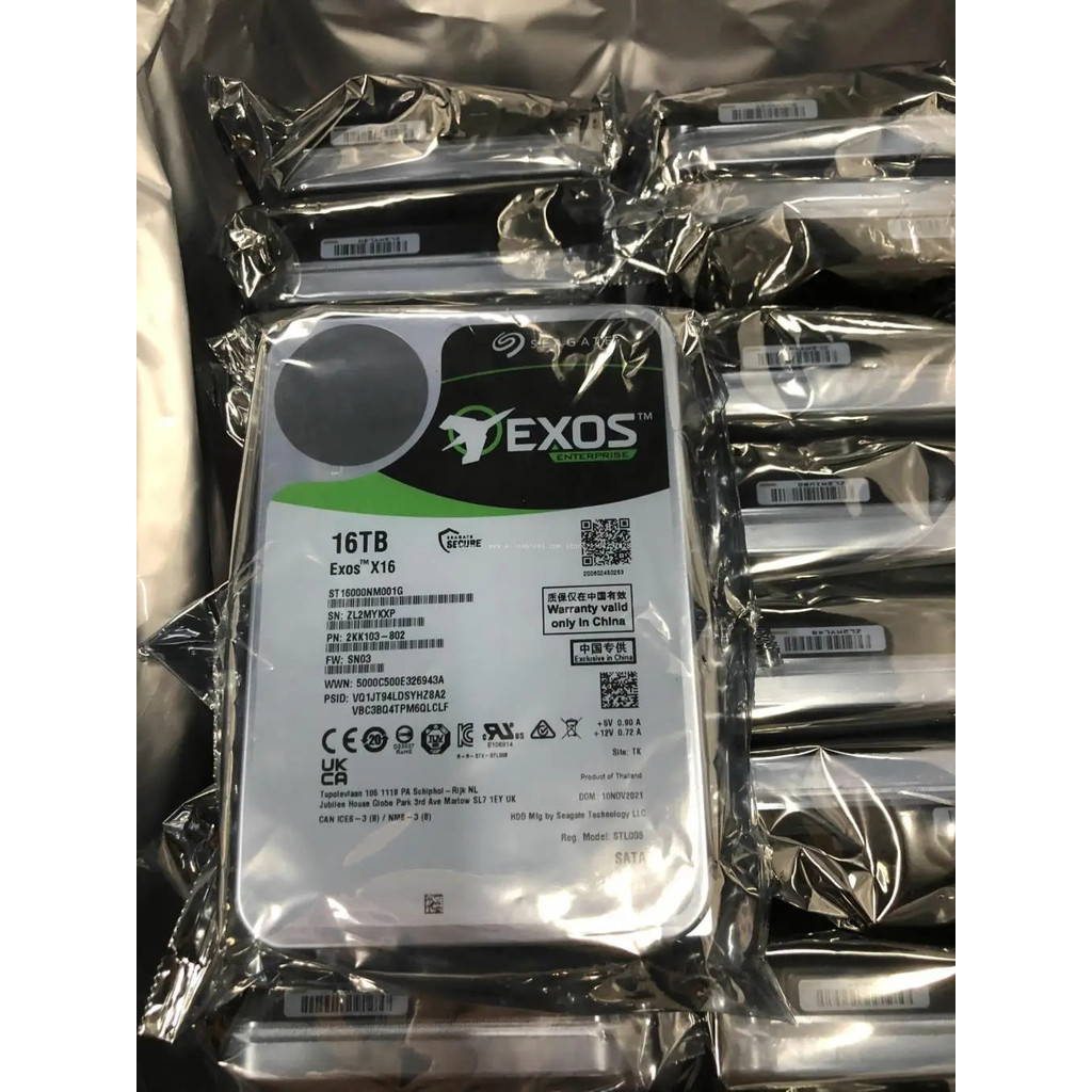 <0>สำหรับ Seagate 16TB Exos X16 SATA 6Gb/s 7200RPM 3.5" HDD ระดับองค์กร — ST16000NM001G