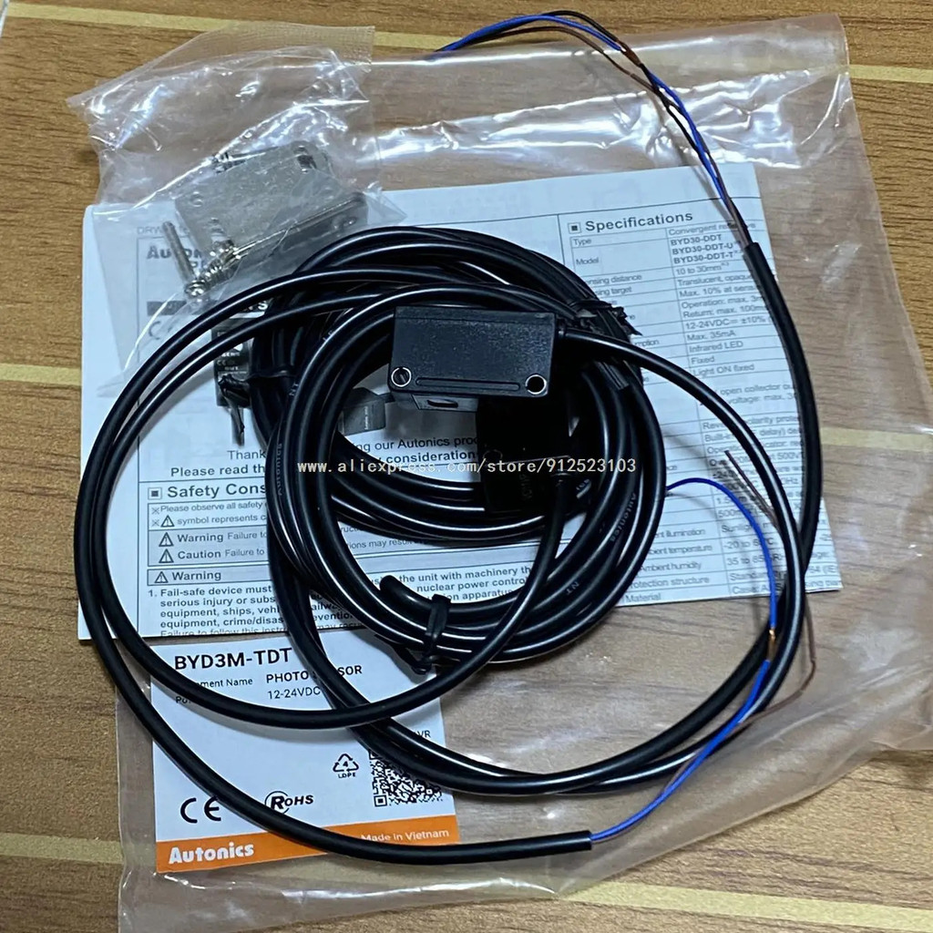 ✫ BYD3M-TDT2ใหม่ Photoelectric Switch Sensor BYD3M-TDT