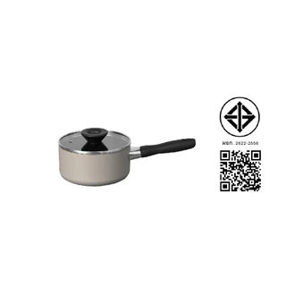 MEYER Bauhaus หม้อมีด้ามจับ ขนาด 20 ซม./2.8 ลิตร พร้อมฝา Saucepan (13764-TE12)