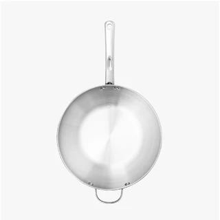 MEYER BELLA CLASSICO Stainless Steel 30cm / 12" Wok Skillet กระทะสแตนเลส มีหูช่วยจับ (77298-T)