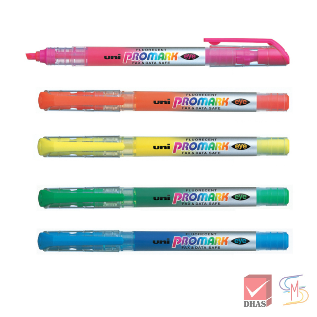 Uni ยูนิ ปากกาเน้นข้อความ ไฮไลท์เตอร์ Promark Eye USP-105 จำนวน 1 ด้าม