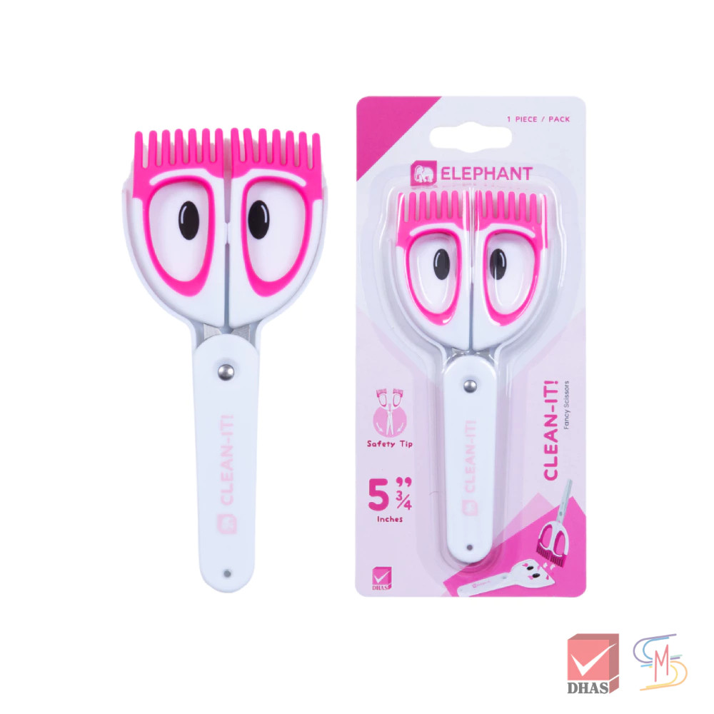 Elephant ตราช้าง กรรไกร กรรไกรแฟนซี 5 3/4 นิ้ว รุ่น CLEAN-IT จำนวน 1 อัน