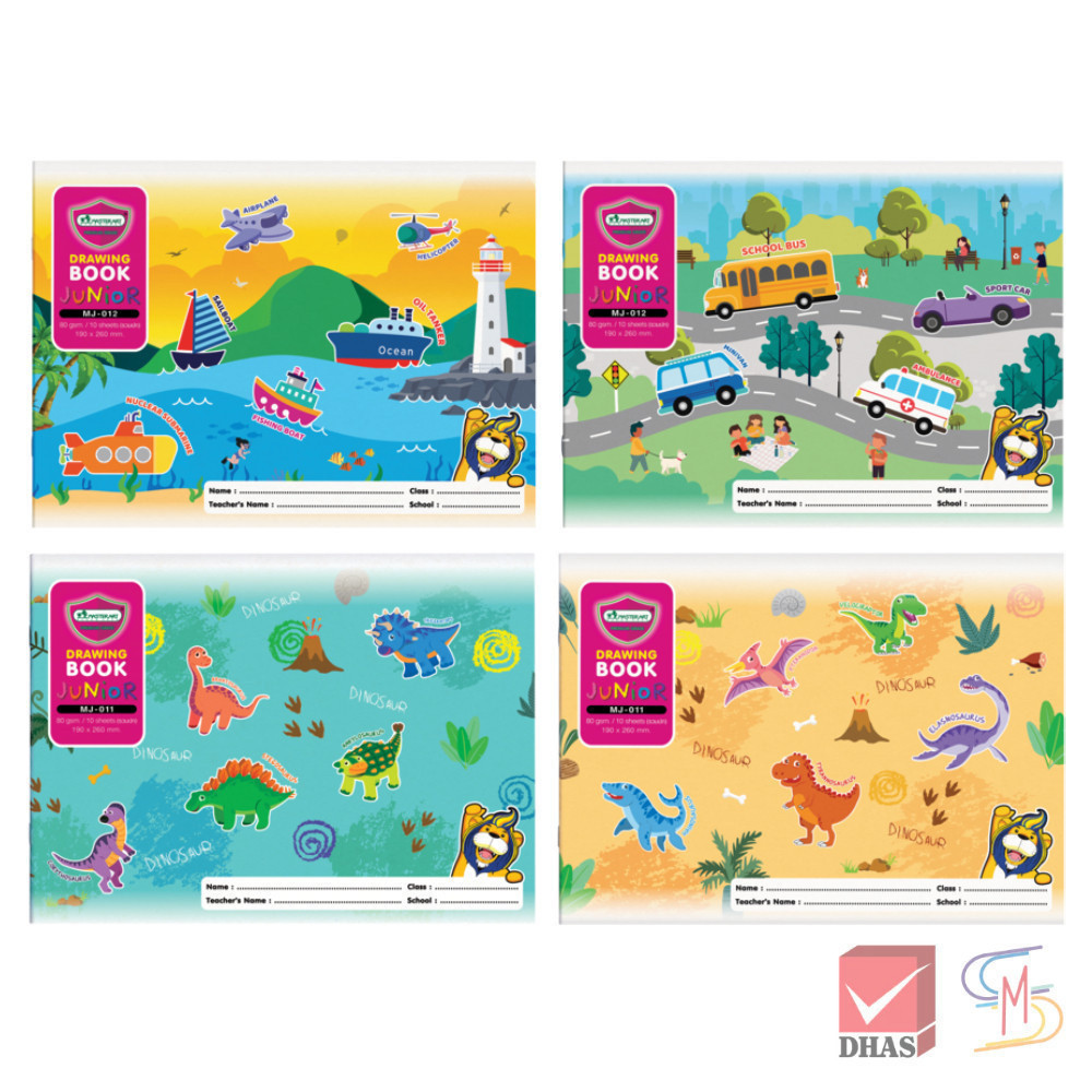 Master Art สมุดวาดรูป สมุดวาดเขียน 80G 10S MJ คละลาย จำนวน 1 เล่ม