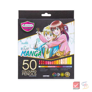 Master Art มาสเตอร์อาร์ต สีไม้ ดินสอสีไม้ แท่งยาว 50 สี รุ่นมังงะ Special Collection (1 กล่อง)