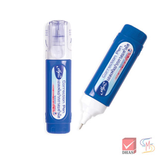 Elfen เอลเฟ่น ปากกา ปากกาลบคำผิด 6 มล. สีน้ำเงิน 1 ด้าม