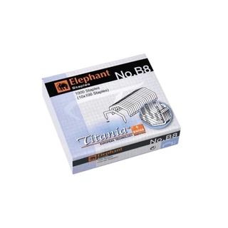 Elephant ตราช้าง ลวดเย็บกระดาษ ไททาเนีย No.B8 จำนวน 1 กล่อง