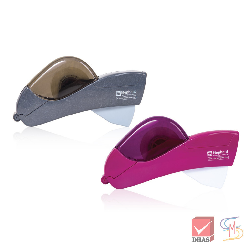 Elephant ตราช้าง ที่ตัดเทป ที่ตัดเทปอัตโนมัติ รุ่น A-02 (คละสี) จำนวน 1 ชิ้น