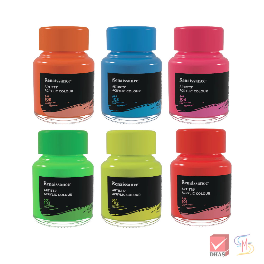 Renaissance สีอะคริลิค สีสะท้อนแสง 20 มล. จำนวน 1 ขวด