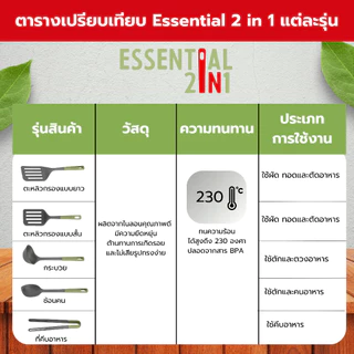 Tefal อุปกรณ์ประกอบอาหาร Essential 2 in 1