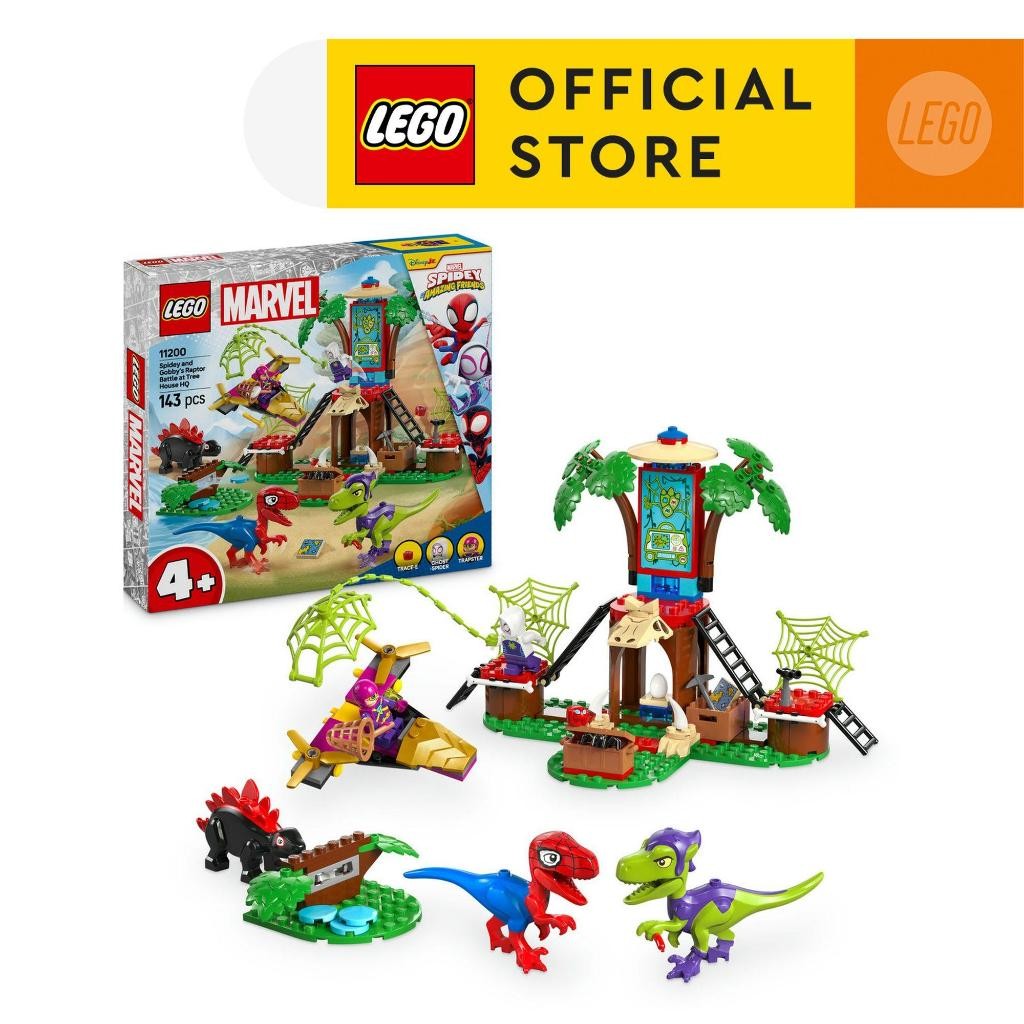 LEGO Marvel 11200 Spidey and Gobby's Raptor Battle at Tree House HQ (143pcs.), Building Blocks, Kids Toy