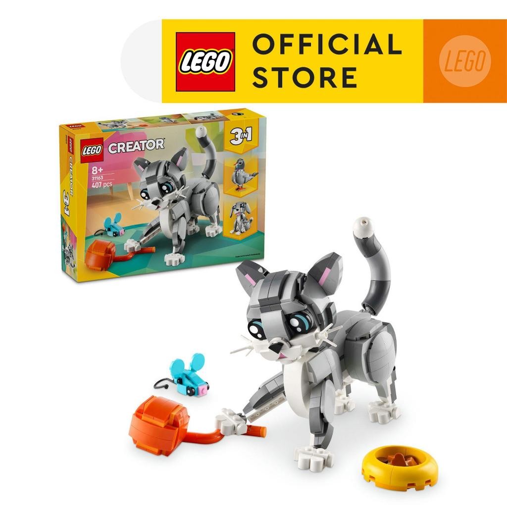 LEGO Creator 31163 Playful Cat (407pcs.), Building Blocks, Kids Toy