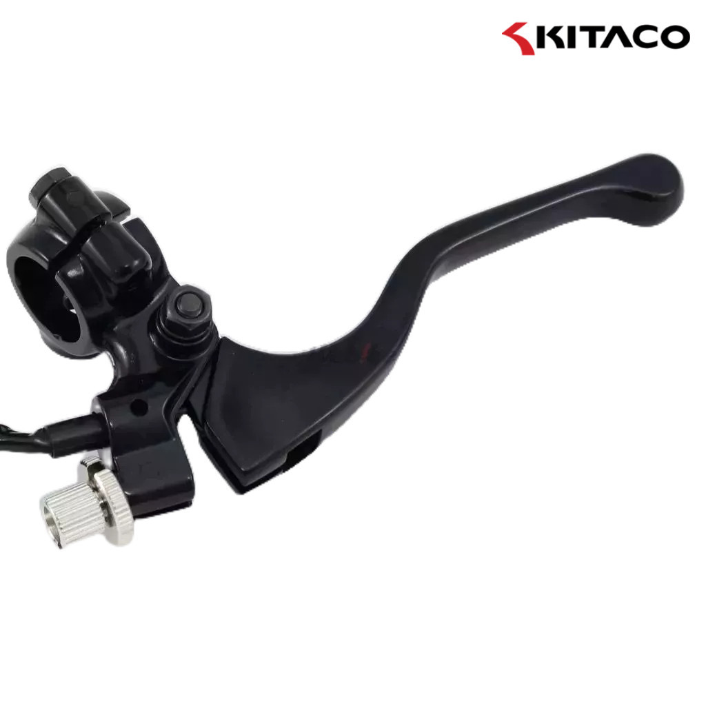 KITACO ก้านเบรก สั้น R พร้อมตัวยึด (สีดำ/พร้อมที่ยึดกระจก) ใช้ได้ทั่วไป