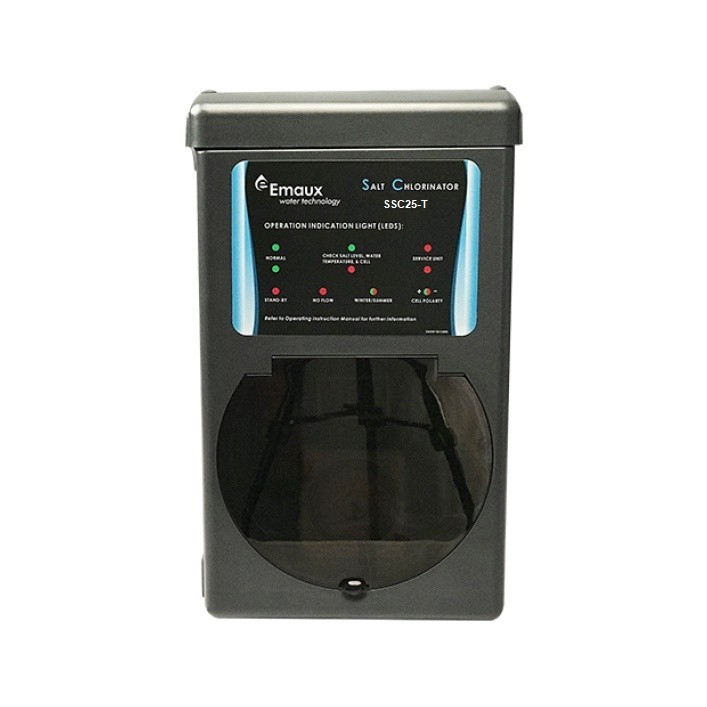 เครื่องเกลือสระว่ายน้ำ Emaux SSC25-E ไม่รวมเชล ไม่รวมกระบอกเชล ไม่รวมสายไฟ SSC25