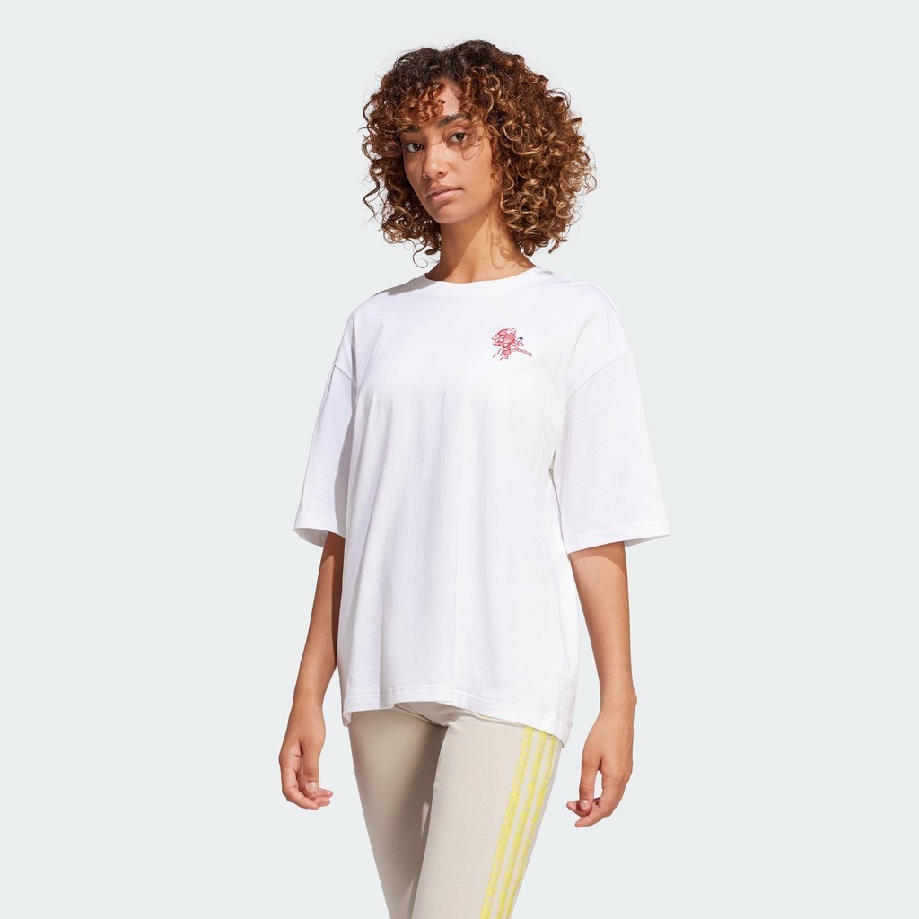 adidas Lifestyle Codes Photoreal Graphic Tee Women White JN9091