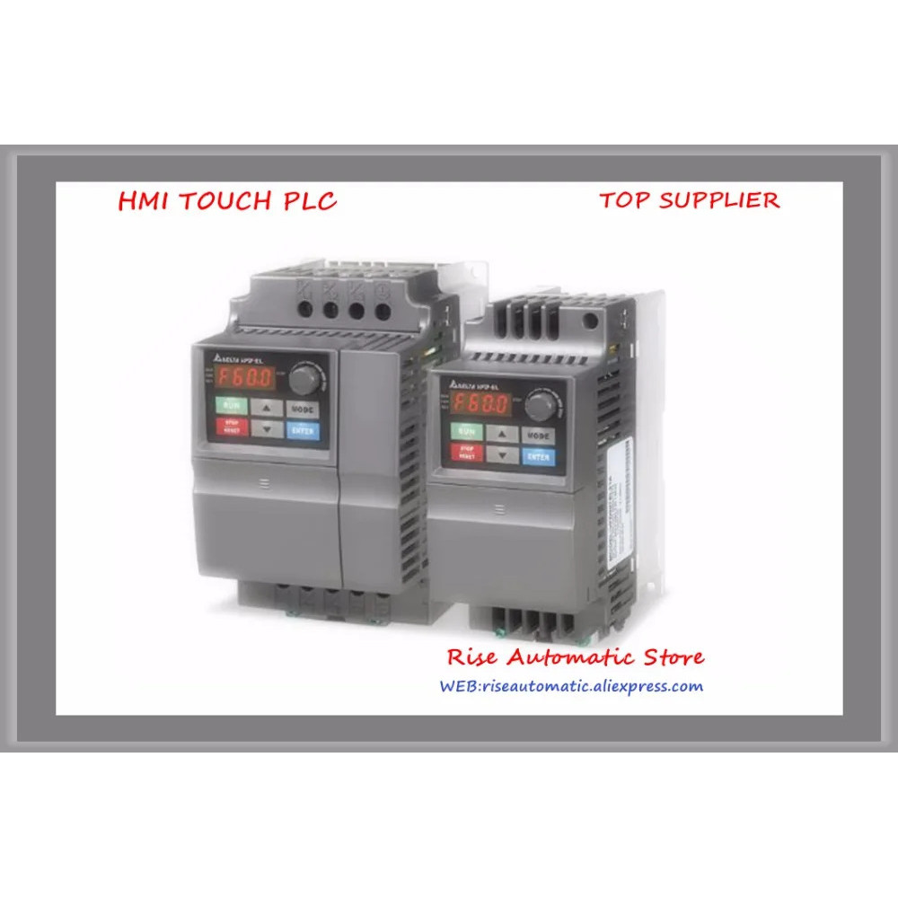 ไดรฟ์มอเตอร์ AC VFD-EL อินเวอร์เตอร์ VFD002EL21A 1 เฟส 220V 200W 0.25HP 1.6A 600HZ ใหม่