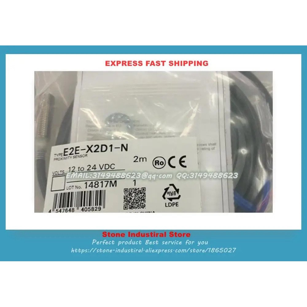ใหม่ สวิตช์ปิด DC 24 M18 5MM สามสาย NPNE2E-X10E1 E2E-X10ME1 E2E-X18ME1 E2E-X10MF1