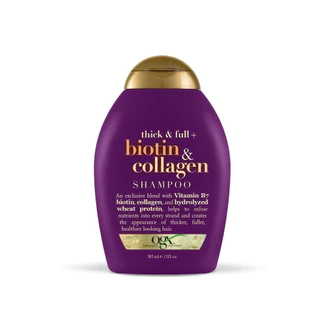 โอจีเอ็กซ์ แชมพู ติ๊ก แอนด์ ฟูล ไบโอติน แอนด์ คอลลาเจน 385 มล. OGX Thick and Full Biotin Collagen Shampoo 385 ml.