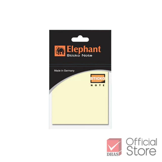 Elephant กระดาษโน๊ต กระดาษโน๊ตกาวในตัว สีพาสเทล ขนาด 3X3 นิ้ว 100 แผ่น จำนวน 1 ชิ้น