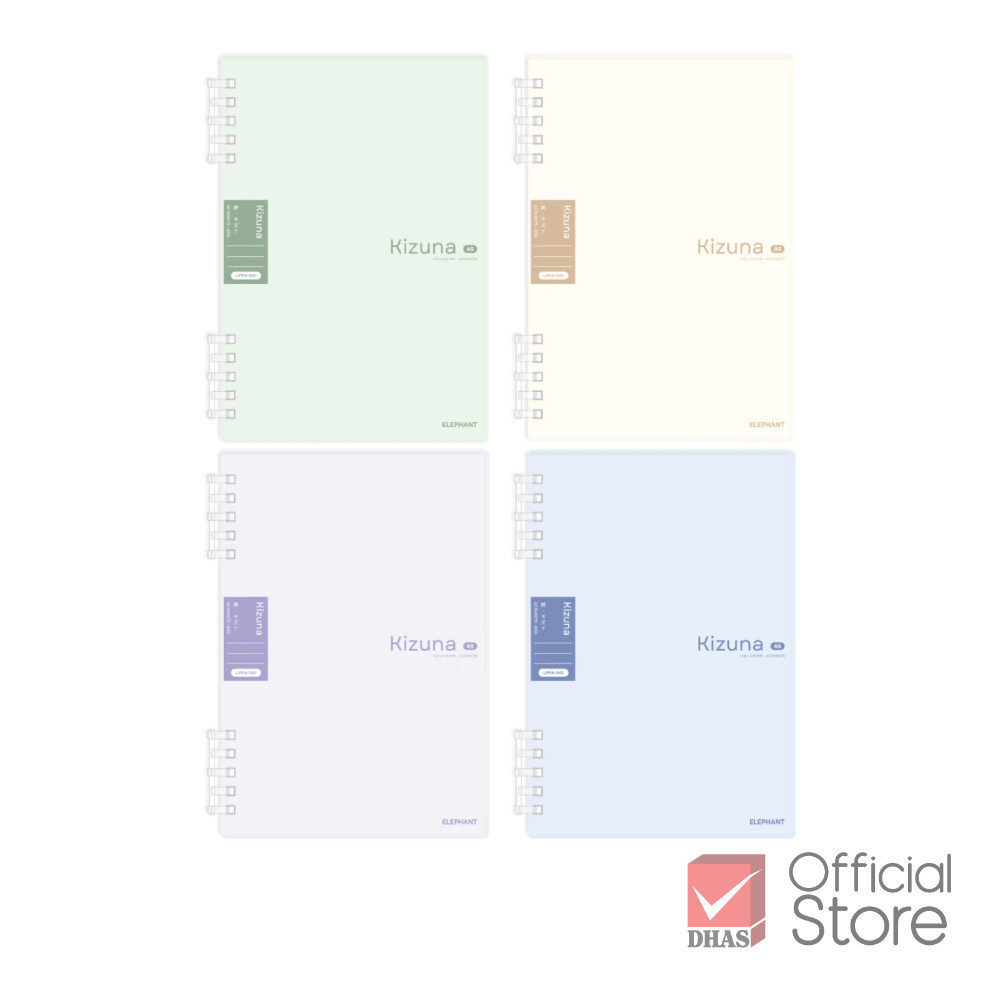 Elephant สมุด สมุดสันห่วง เติมกระดาษ 80G 60S Kizuna (คละสี) จำนวน 1 เล่ม