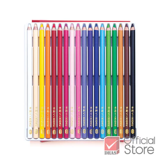Kioku สีไม้ ดินสอสีไม้ 18 สี แท่งกลม สไตล์ญี่ปุ่น จำนวน 1 กล่อง