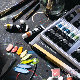 Renaissance สีอะคริลิค ชุดสีอะคริลิค รุ่นพาสเทล 12มล. 24สี จำนวน 1 เซ็ท
