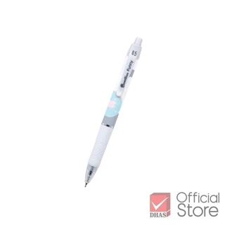 Quantum ปากกา ปากกาลูกลื่น เจลลูลอยด์ ฟันนี่ 0.5 น้ำเงิน คละสี จำนวน 4 ด้าม
