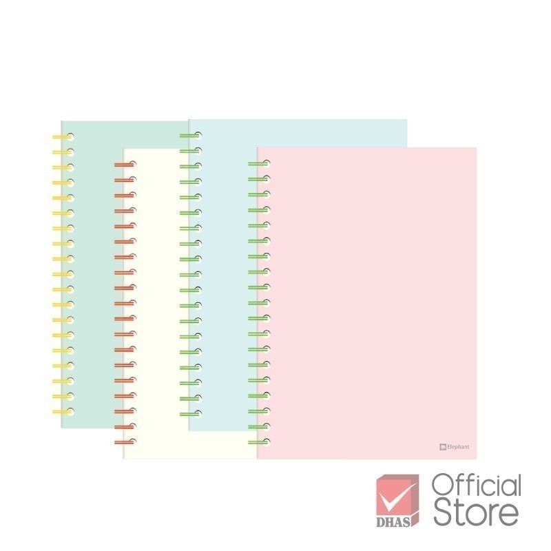 [Clearance Sale] Elephant สมุด สมุดโน๊ต สมุดริมลวด ปก PP 70G 60S B5 PP-101 BLNK จำนวน 1 เล่ม