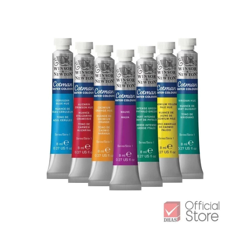 Winsor&Newton Cotman สีน้ำ สีน้ำคอทแมน 8 มล. 40 เฉดสี จำนวน 1 หลอด
