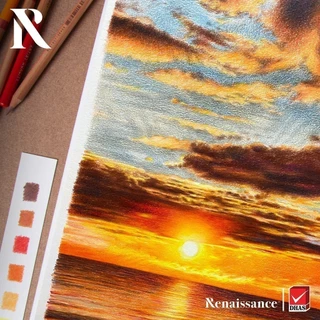 Renaissance สีไม้ ดินสอสีไม้ เกรดอาร์ตติส รุ่น 24 สี กล่องเหล็ก จำนวน 1 กล่อง