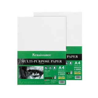 Renaissance กระดาษวาดเขียน แบบเรียบ A4 200G
