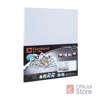 Elephant กระดาษสติ๊กเกอร์ สติ๊กเกอร์ ขาวด้าน A4 50 แผ่น/แพ็ค