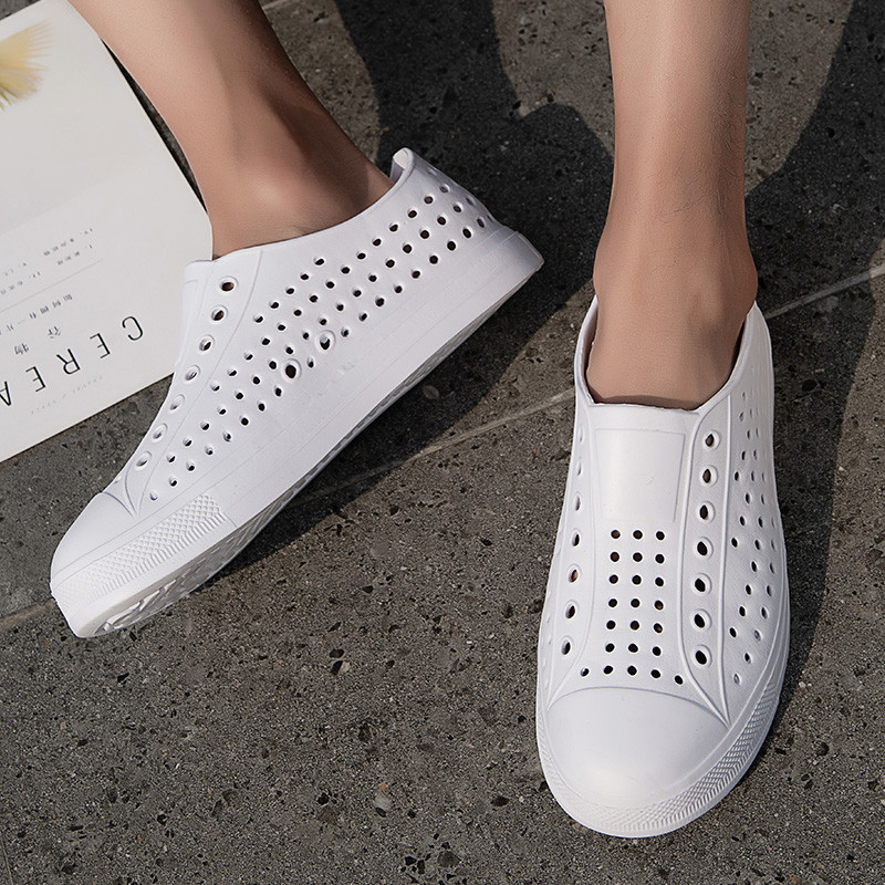 multmall-Men's sandals-รองเท้ายาง กันน้ำกันลื่น รองเท้าลุยน้ำ ระบายอากาศได้ดี