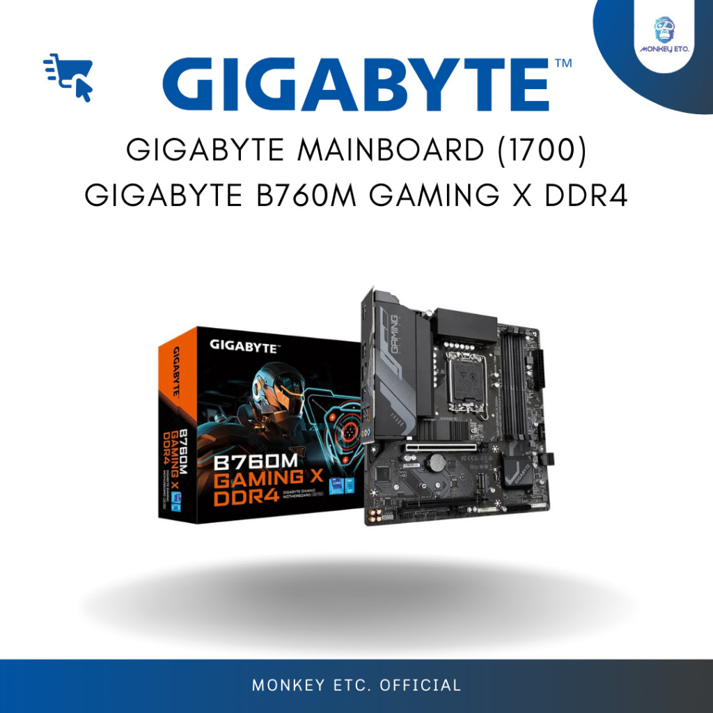 MAINBOARD (1700) GIGABYTE B760M GAMING X DDR4 (REV. 1.0)