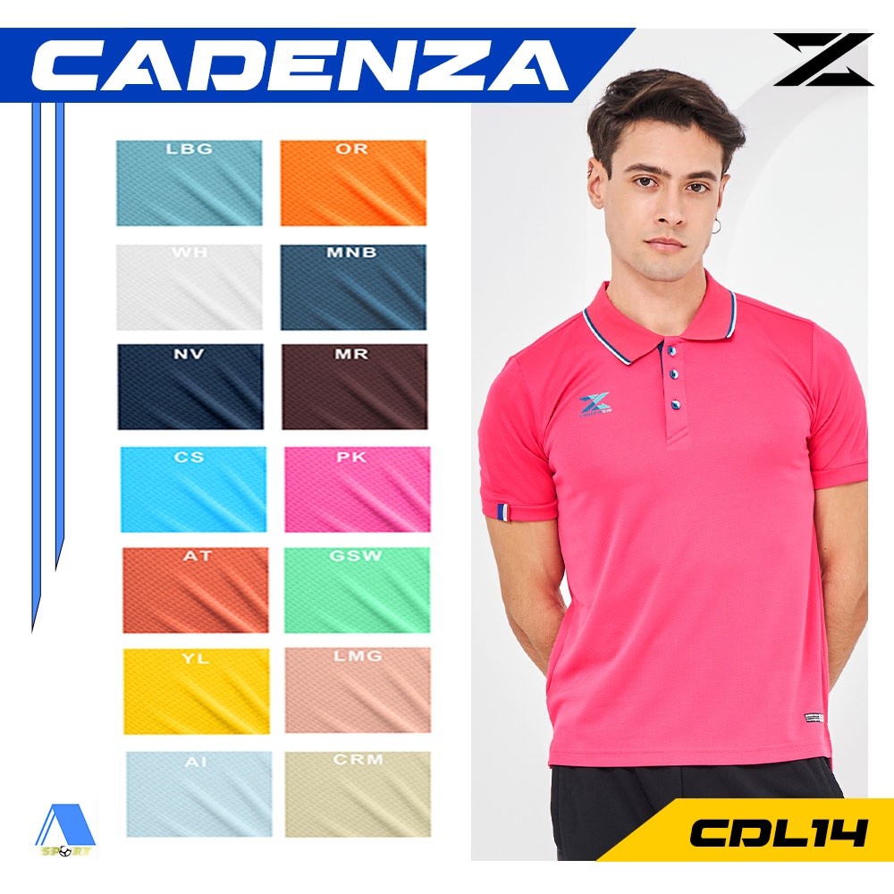 เสื้อโปโล POLO เสื้อโปโลคาเดนซ่า CADENZA (CDL-14) ไซส์ชาย แท้100%