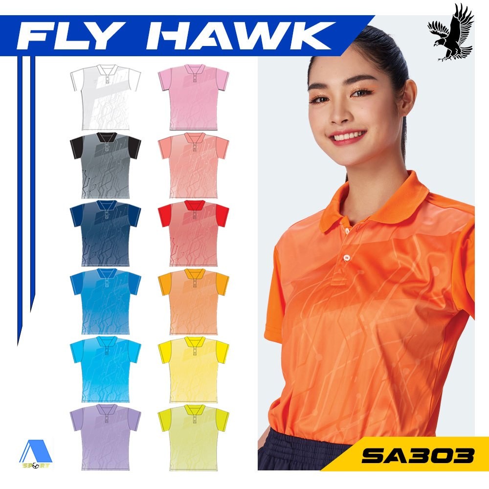 [[ส่งฟรี!! มีเงินคืน]] SPORT DAY เสื้อกีฬาหญิง เสื้อโปโลหญิง รหัส SA303 แท้100%