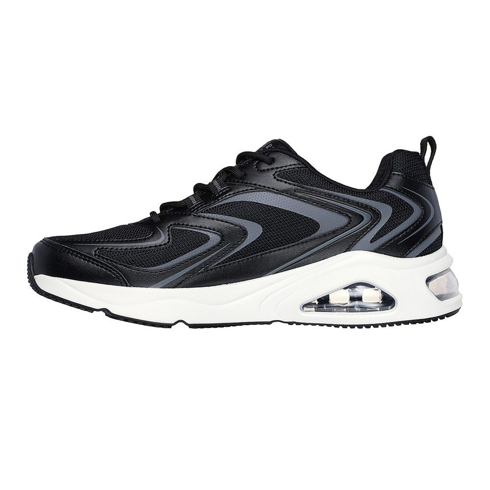 Skechers สเก็ตเชอร์ส รองเท้าผู้ชาย Men SKECHERS Street Tres-Air Uno Shoes - 183082-BLK Air-Cooled Memory Foam