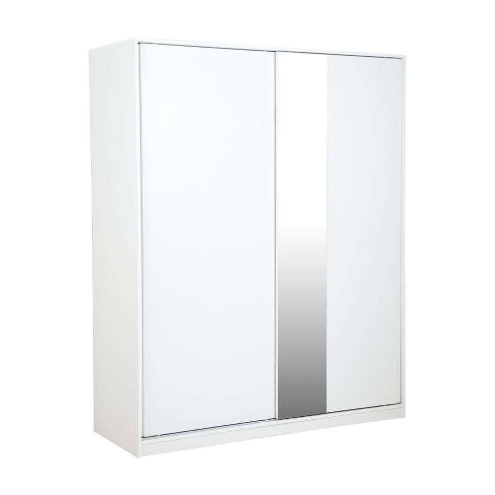 INDEX LIVING MALL ตู้เสื้อผ้าบานสไลด์ รุ่นวีโต้ ขนาด 160 ซม. - สีขาว