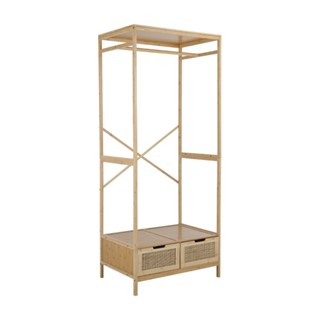 INDEX LIVING MALL โครงตู้เสื้อผ้าพร้อมลิ้นชัก รุ่นสาน - สีธร…