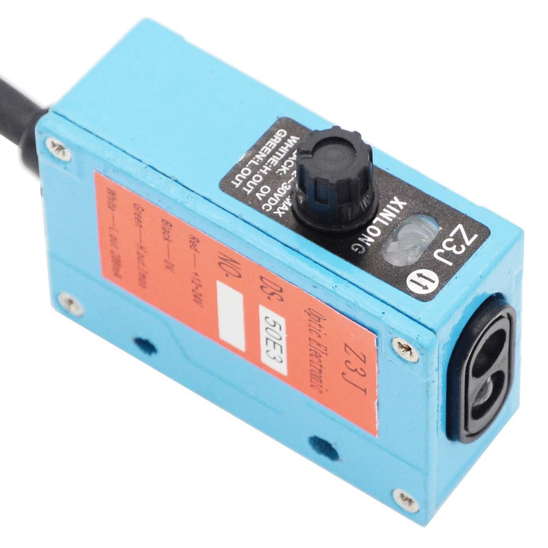 ซีนเซอร์เครื่องจักรถุงสวิตช์โฟโตอิเล็กทริค Z3J-DS50E3 XINLONG NPN 12-24VDC