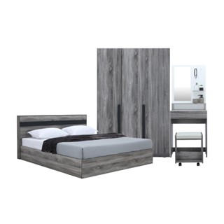 Furinbox ชุดห้องนอน รุ่นมินิโอ (เตียง, ตู้เสื้อผ้า 3 บาน, โต…