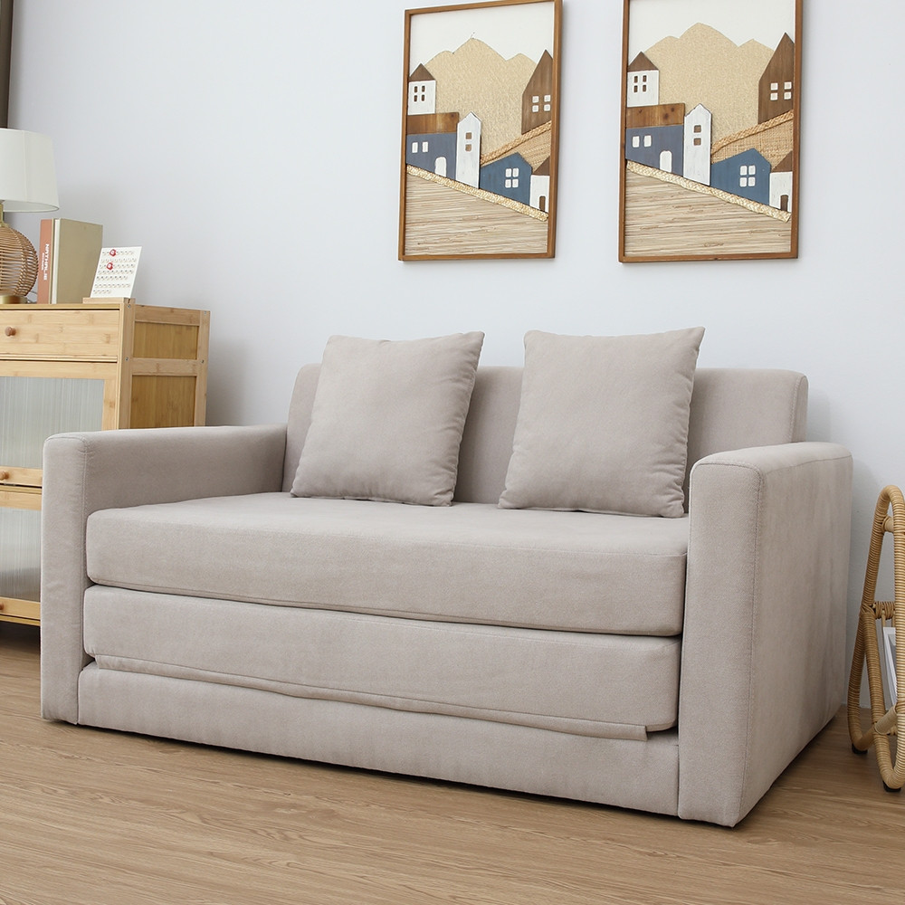 HomeHuk โซฟาผ้าปรับนอน มีที่วางแขน รุ่นจินนี่