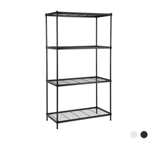 HomeHuk ชั้นวางของ 4 ชั้น รุ่นไวร์เน็ท ขนาด 90 ซม. (เสาเล็ก)