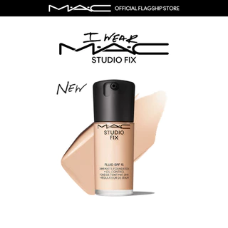 MAC STUDIO FIX FLUID SPF15/ แมค ครีมรองพื้น สูตรใหม่ STUDIO FIX FLUID SPF15 เนื้อแมตต์ติดทนนาน 24ชม.