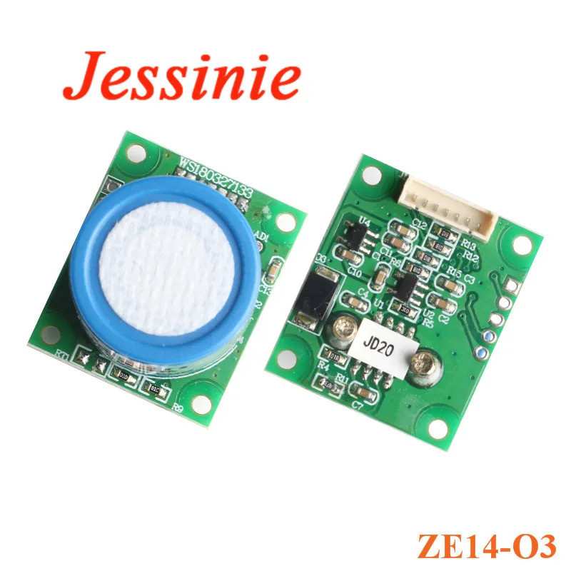 2PCS ZE14-O3 โมดูลเซ็นเซอร์ตรวจจับโอโซนไฟฟ้าเคมี O3 0-100ppm 5V UART สำหรับตู้ฆ่าเชื้อพลเรือน