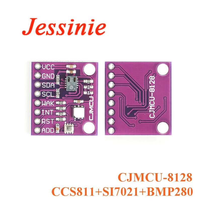 SI7021 BMP280คาร์บอนไดออกไซด์ CO2อุณหภูมิและความชื้นความสูงสามในหนึ่งเดียวสภาพอากาศคณะกรรมการโมดูลนุ