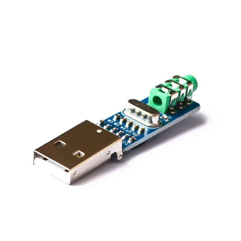 5PC Mini USB DAC PCM2704 การ์ดเสียง USB เสียงอนาล็อก DAC ตัวถอดรหัสการ์ดเสียง USB