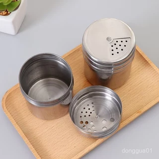 ขวดใส่เครื่องปรุง สแตนเลส ใหม่ปรับรูได้3ระดับ มี3ขนาด ขวดใส่พริกป่น