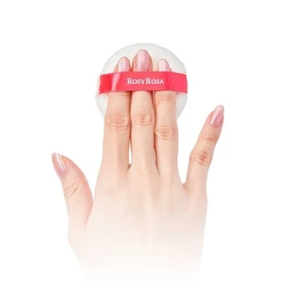 Rosy Rosa Veludo Touch Puff 2P พัฟทรงกลม เนื้อผ้ากำมะหยี่